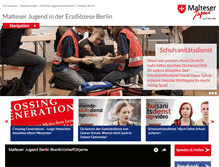 Tablet Screenshot of malteserjugend-berlin.de